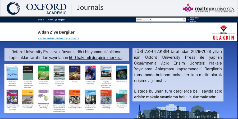 Oxford University Press - Online Dergi Koleksiyonu
